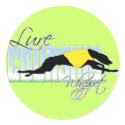 Lure Coursing Whippet stickers
