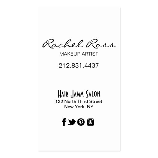 Luscious Glossy Lips Curliques | ocean blue Business Card Templates (back side)
