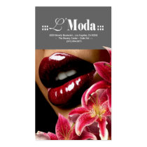 Luscious Lips Beauty Salon & Day Spa business cards by StylishBusinessCards Luscious Lips Beauty Salon & Day Spa business cards