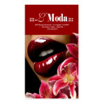 Luscious Lips Beauty Salon & Day Spa Business Card Template