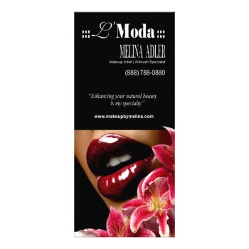Luscious Lips Beauty Salon & Day Spa Menu rackcard