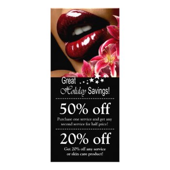 Luscious Lips Coupon Holiday Marketing rackcard