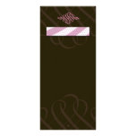 Luscious Pink & Chocolate Rack Card