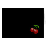 Luscious Retro Cherries Greeting Card