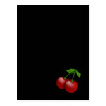 Luscious Retro Cherries Postcard