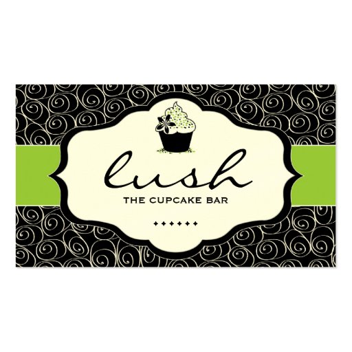 Lush Cupcake Design - CUSTOM BUSINESS CARD (front side)