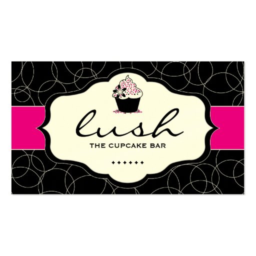 Lush Cupcake Design - CUSTOM BUSINESS CARD (front side)