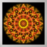 Lush Glow  kaleidoscope Print