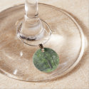 Lush Green Forest Wine Glass Charms