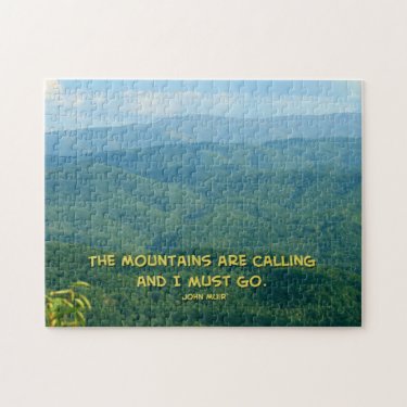 Lush Green Smoky Mtns /Mtns Calling! Jigsaw Puzzle