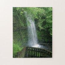 Lush Green Tropical Waterfall Jigsaw Puzzle Game puzzles