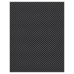 lush grey flowers on retro black surface flyer