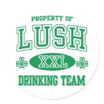 Lush Irish Drinking Team stickers