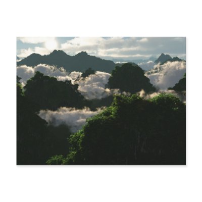 Lush Lands Postcard by 3dartwork