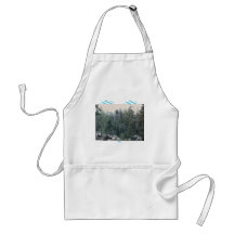 Lush mixed spruce forest apron