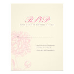 Lush Pink Peony Wedding RSVP Custom Announcement