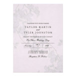 Lush Purple Floral Wedding Invitation