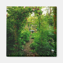 Lush Rose Trellis Fridge Magnet