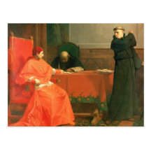 Luther in front of Cardinal Cajetan Postcard
