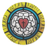Luther Rose Round Stickers