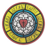 Luther Stained Glass Seal Stickers