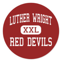 Luther Wright - Red Devils - High - Ironwood stickers by customteamsportswear Luther Wright - Red Devils - High - Ironwood stickers