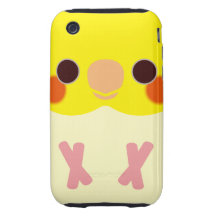 Lutino Cockatiel iPhone 3 Tough Case