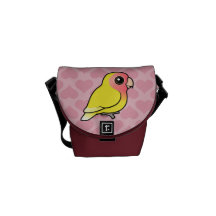 Lutino Peach-faced Lovebird Courier Bags