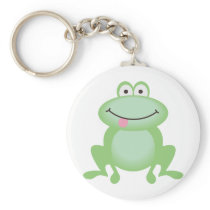 Luttle Green Frog Key Chains