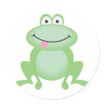 Luttle Green Frog stickers