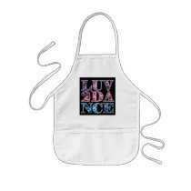 LUV 2 DANCE aprons