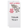 luv a bull might love you back animal humor custom rack card