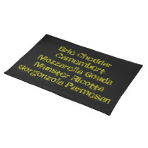 Luv Cheese Placemat