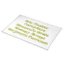 Luv Cheese Placemat