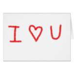 Luv Msg In Crayon cards