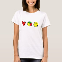 LUV, PEACE & HAPPINESS t-shirts