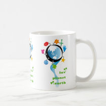 luv, planet, earth, Mug with custom graphic design