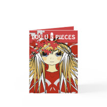 Luv U 2 Pieces Ultra Cute Anime Girl cards