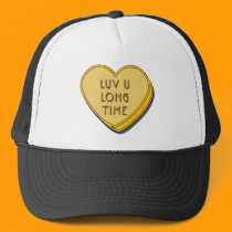 LUV U LONG TIME HAT by clarachandler LUV U LONG TIME HAT