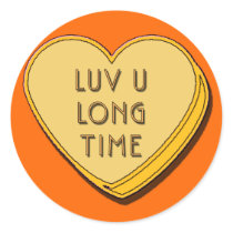 LUV U LONG TIME Sticker by postcardsfromtheedge LUV U LONG TIME Sticker