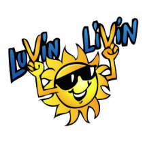 Luvin Livin Sun Graphic Photo Sculpture photo sculptures
