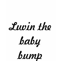 Luvin the baby bump t-shirts