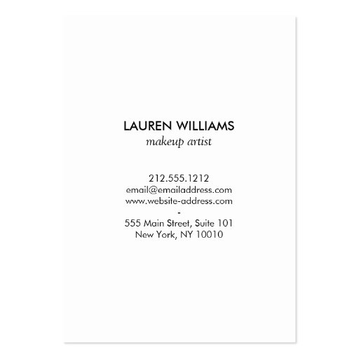 Luxe Bold Black and White Stripes Gold Box Large Business Cards (back side)