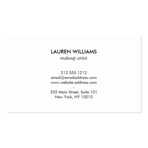 Luxe Bold Black and White Stripes with Gold Box II Business Cards (back side)