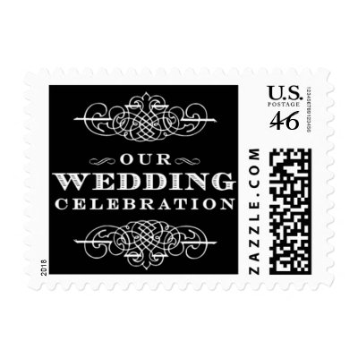 Luxe - Our Wedding Celebration - Black Postage
