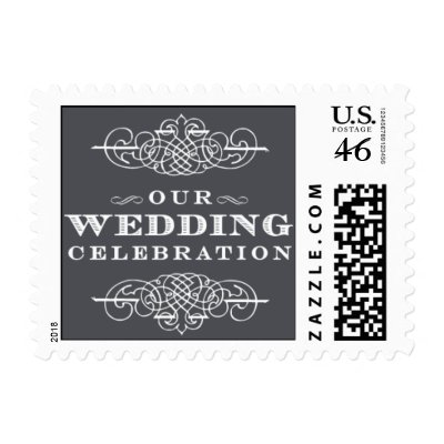 Luxe - Our Wedding Celebration - Gray Postage
