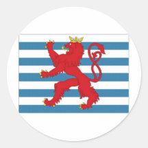 Luxembourg Civil Ensign Stickers