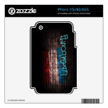 Luxembourg Flag Graffiti; Decal For The iPhone 3G