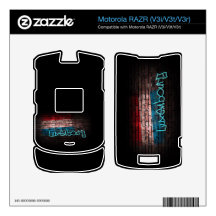 Luxembourg Flag Graffiti; Skins For Motorola RAZR