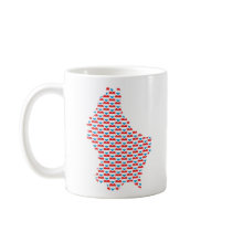 Luxembourg Flag-hearts Map Customizable Mug by FlagAndMap Luxembourg Flag-hearts Map Customizable Mug